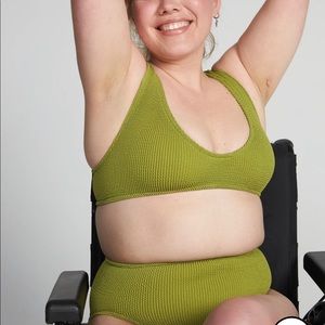 Youswim Eva high waist two piece in Fern